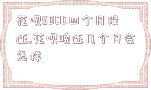 花呗5000四个月没还,花呗晚还几个月会怎样  第1张