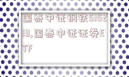 国泰中证钢铁515213,国泰中证证券ETF  第1张