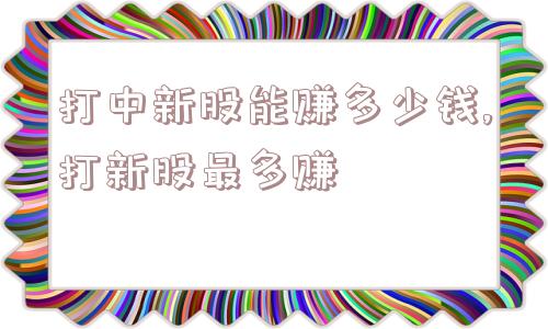 打中新股能赚多少钱,打新股最多赚  第1张