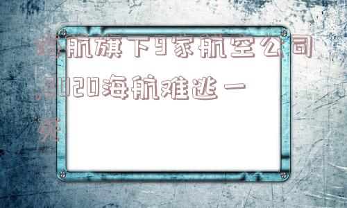 海航旗下9家航空公司,2020海航难逃一死  第1张