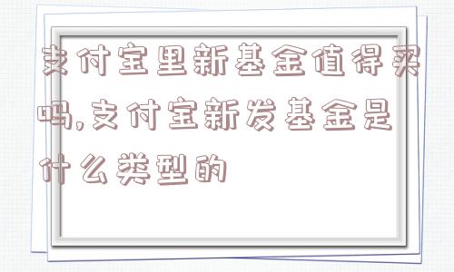 支付宝里新基金值得买吗,支付宝新发基金是什么类型的  第1张