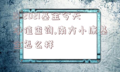 202021基金今天净值查询,南方小康基金怎么样  第1张