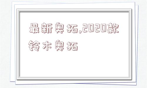 最新奥拓,2020款铃木奥拓  第1张