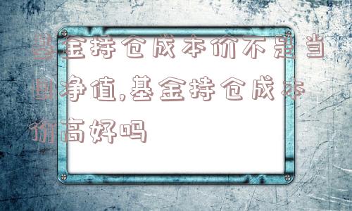 基金持仓成本价不是当日净值,基金持仓成本价高好吗  第1张