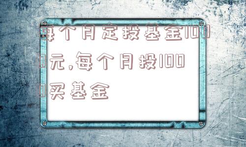 每个月定投基金1000元,每个月投1000买基金  第1张