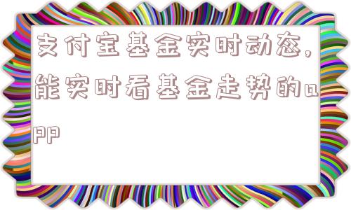 支付宝基金实时动态,能实时看基金走势的app  第1张