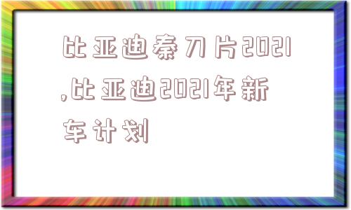 比亚迪秦刀片2021,比亚迪2021年新车计划  第1张