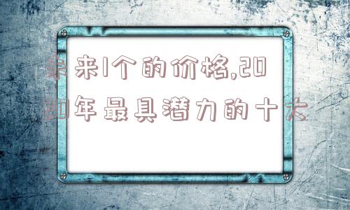 未来1个的价格,2020年最具潜力的十大  第1张