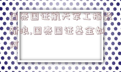 国泰国证航天军工指数新浪,国泰国证基金如何  第1张