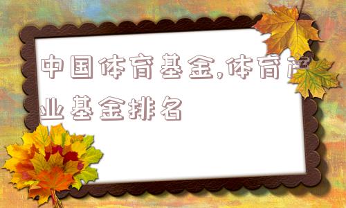 中国体育基金,体育产业基金排名  第1张