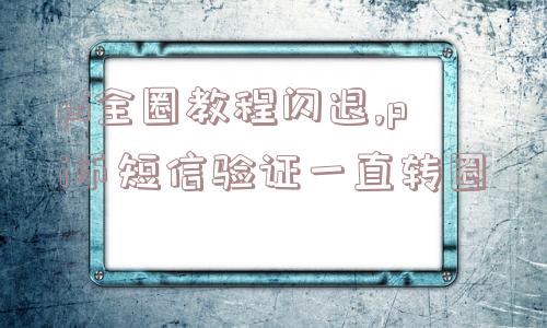 pi全圈教程闪退,pi币短信验证一直转圈  第1张