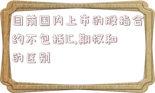 目前国内上市的股指合约不包括IC,期权和的区别  第1张