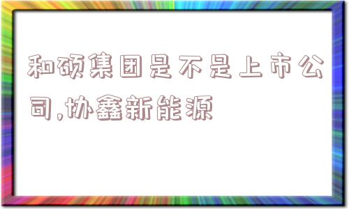 和硕集团是不是上市公司,协鑫新能源  第1张