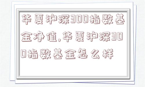 华夏沪深300指数基金净值,华夏沪深300指数基金怎么样  第1张