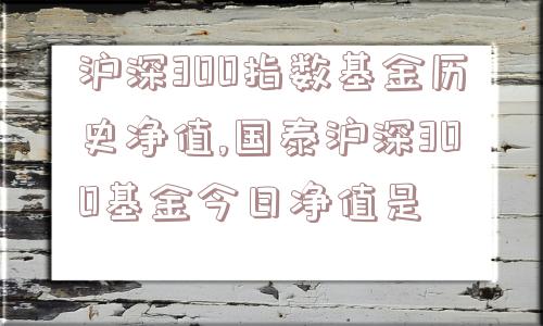 沪深300指数基金历史净值,国泰沪深300基金今日净值是  第1张