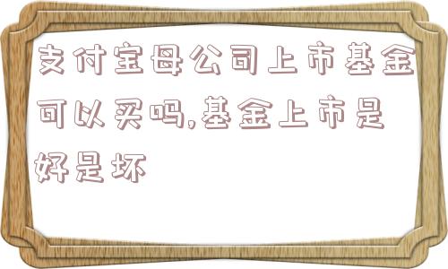 支付宝母公司上市基金可以买吗,基金上市是好是坏  第1张