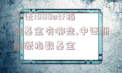 中证1000etf指数基金有哪些,中证新能源指数基金  第1张