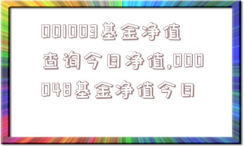 001003基金净值查询今日净值,000048基金净值今日  第1张