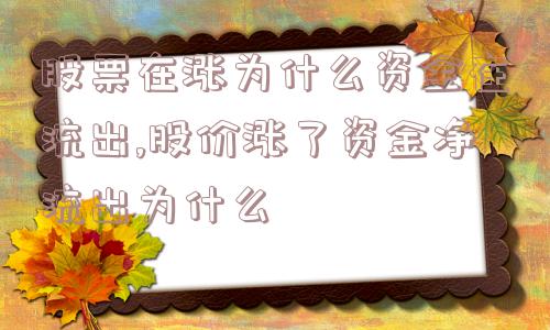 股票在涨为什么资金在流出,股价涨了资金净流出为什么  第1张