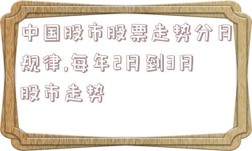 中国股市股票走势分月规律,每年2月到3月股市走势  第1张