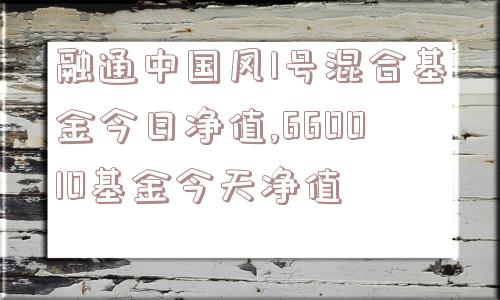 融通中国风1号混合基金今日净值,660010基金今天净值  第1张