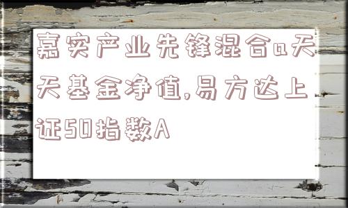 嘉实产业先锋混合a天天基金净值,易方达上证50指数A  第1张